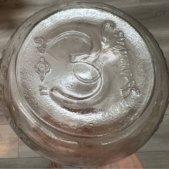 Vintage 3 Cent Deposit Milk Glass Bottle Duraglas 1 Quart Clear  8.5” Farmhouse - Picture 6 of 14